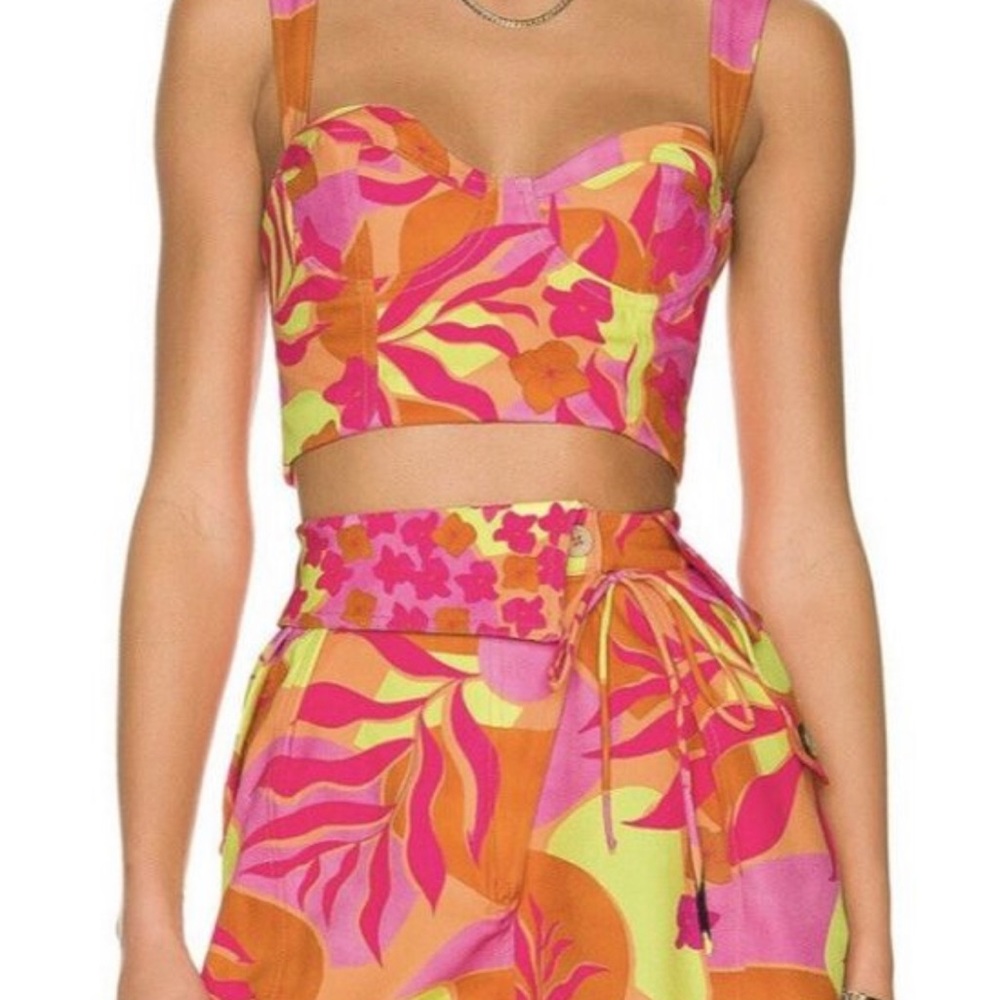 Agua bendita x revolve lupe top and Sophie short size S. Both NWT